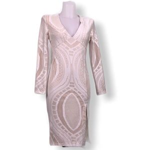 Fashion Diva Texture Me Up White/cream Dress Med.